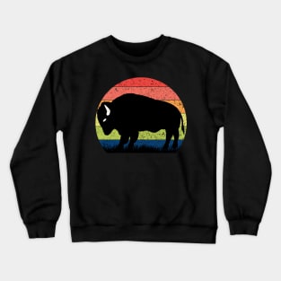 Vintage Buffalo Sunset Lucky Slot Machine and Casino Tee Crewneck Sweatshirt